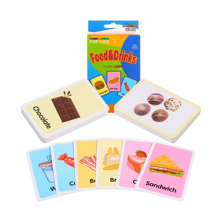 Montessori SULOLI Flash Cards Eten & Drinken (Engelstalig)