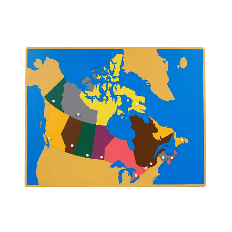 Montessori E&O Montessori Puzzelkaart van Canada