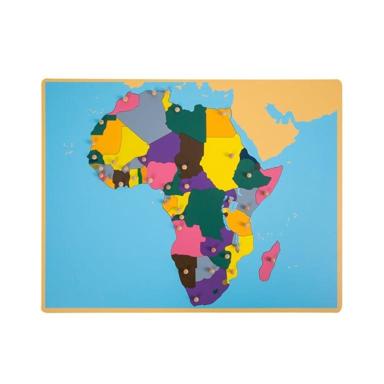 Montessori E&O Montessori Puzzelkaart van Afrika