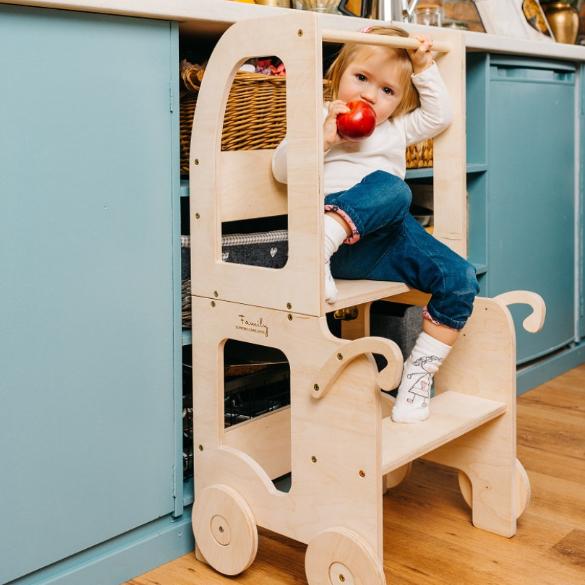 Montessori Family SCL Trolley Leertoren Gelakt