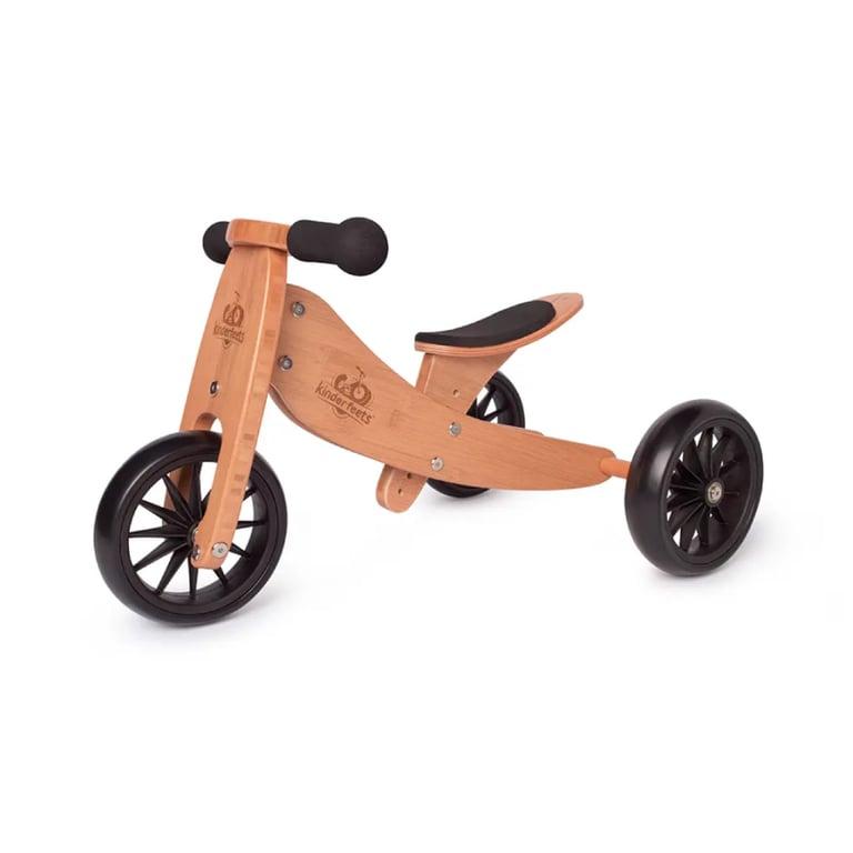 Montessori Kinderfeets 2-in-1 Balance Bike Tiny Tot Bamboo