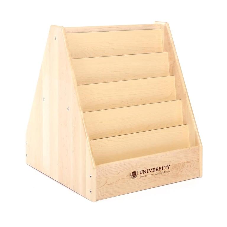 Montessori Guidecraft Dubbelzijdige Boekenkast met 5 Planken