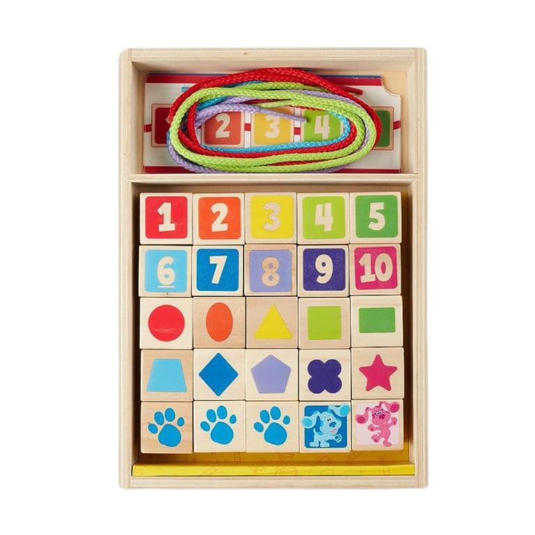 Montessori Melissa & Doug Blue's Clues & Jij! Houten Veter Kralen