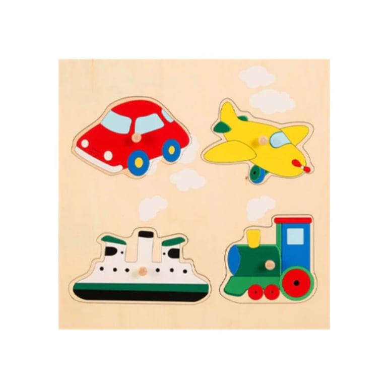 Montessori BippityBoppityBoo Houten Trek Puzzels Verkeer