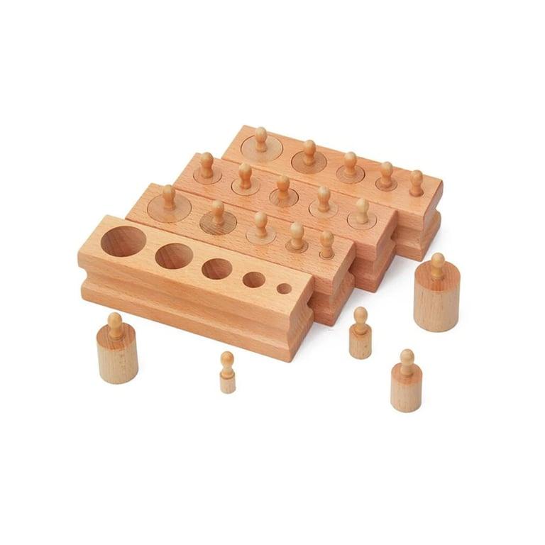 Montessori BippityBoppityBoo Mini Montessori Cilinders met Knobbels