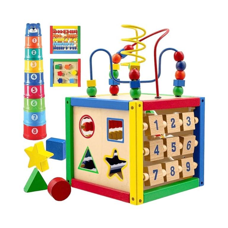 Montessori Play22 6-in-1 Houten Activiteitenkubus