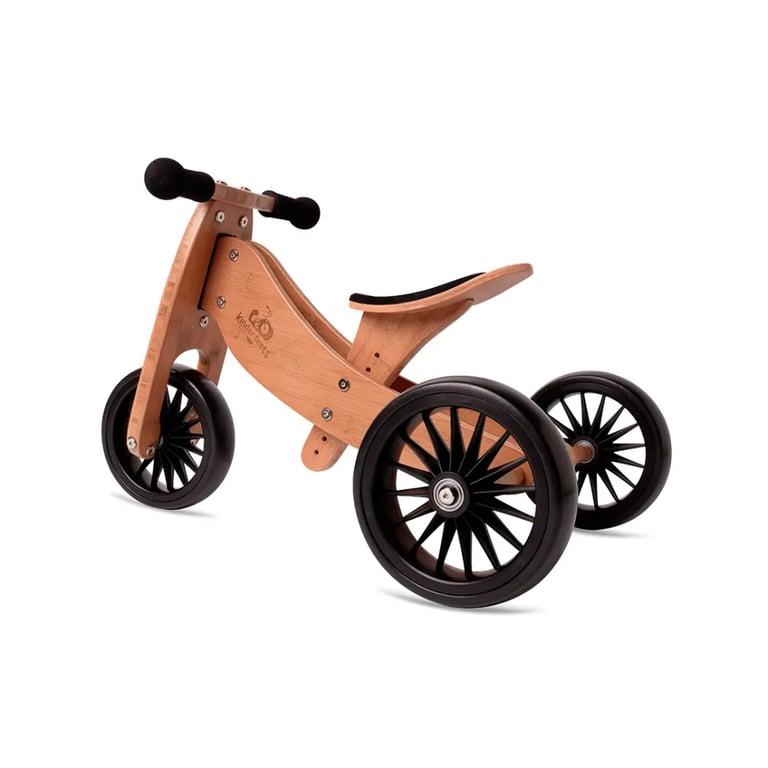 Montessori Kinderfeets 2-in-1 Balansfiets Tiny Tot Plus Bamboe