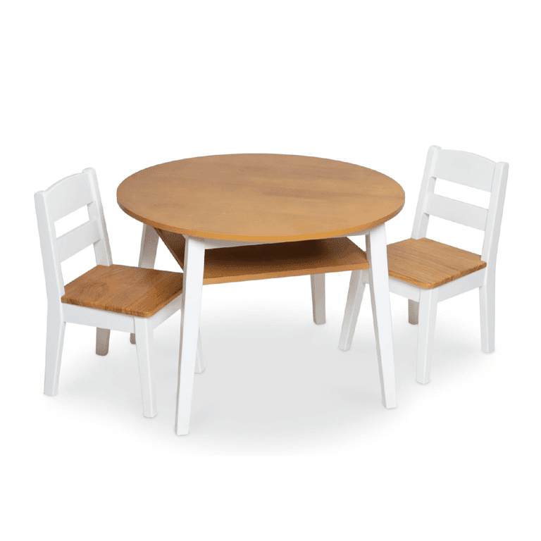 Montessori Melissa & Doug Houten Ronde Tafel & 2 Stoelen