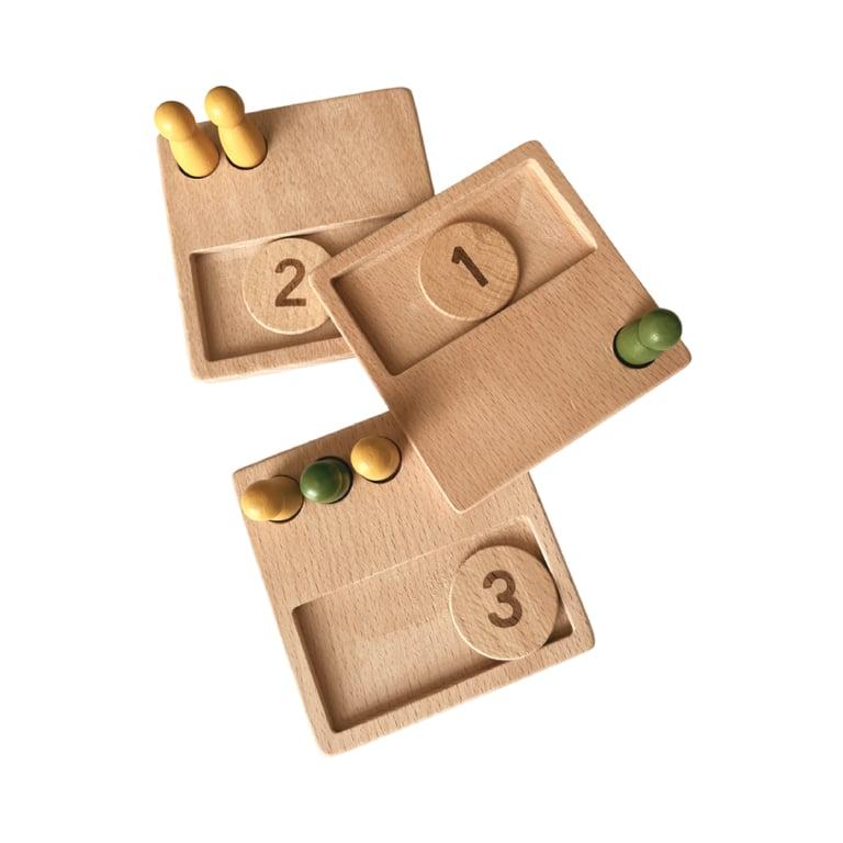 Montessori Zoe's Kleine Dingen Tel Telborden Houten Set