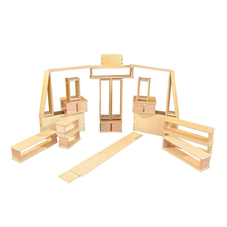 Montessori Wood Designs 20-Delige Holle Blokkenset