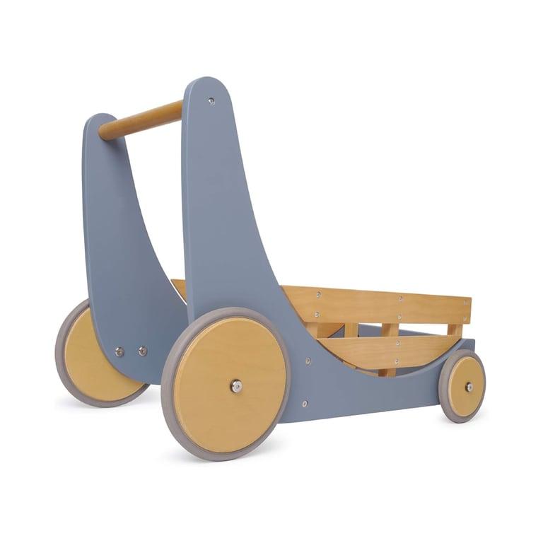 Montessori Kinderfeets Loopwagen Leisteenblauw