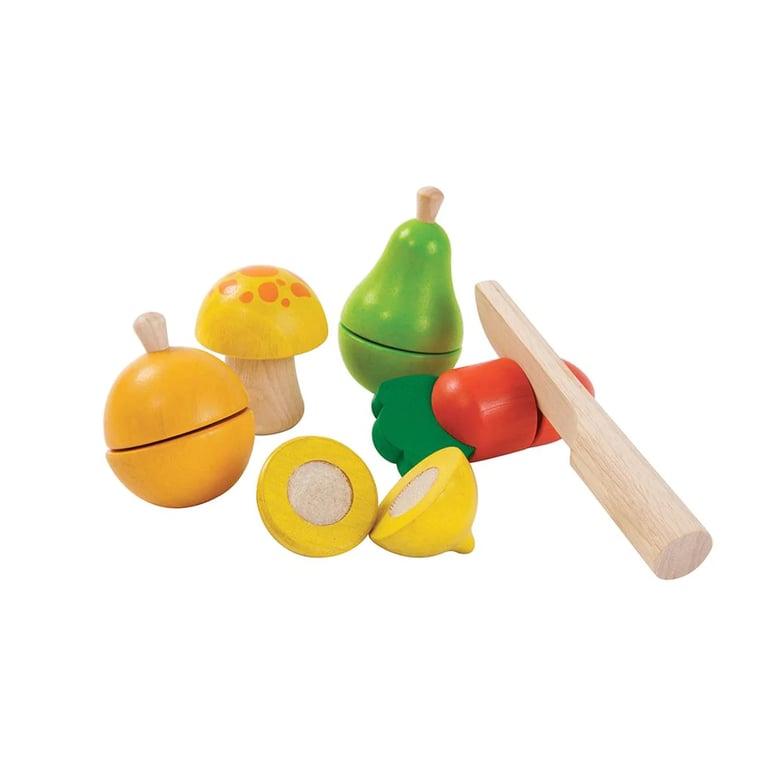 Montessori Plan Toys Groenten Snijspeelgoed en Fruit Set