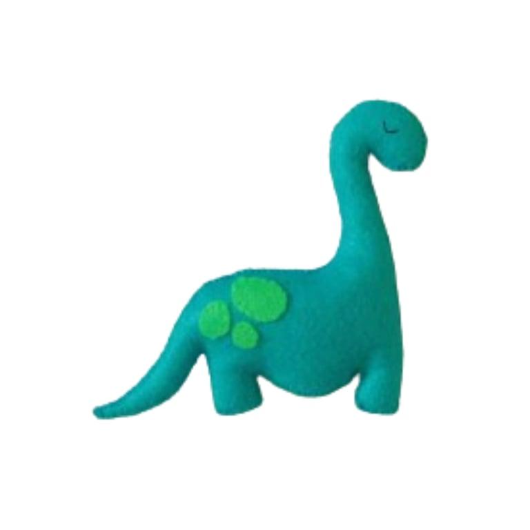 Montessori Delight Vilt Designs Pieper Dinosaurus Blauw