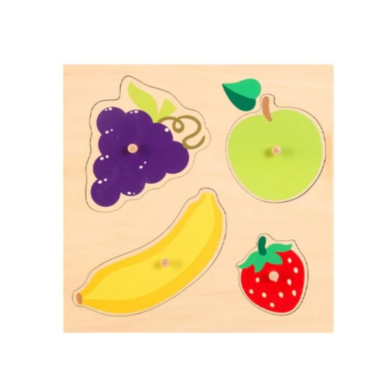 Montessori BippityBoppityBoo Houten Trek Puzzels Fruit