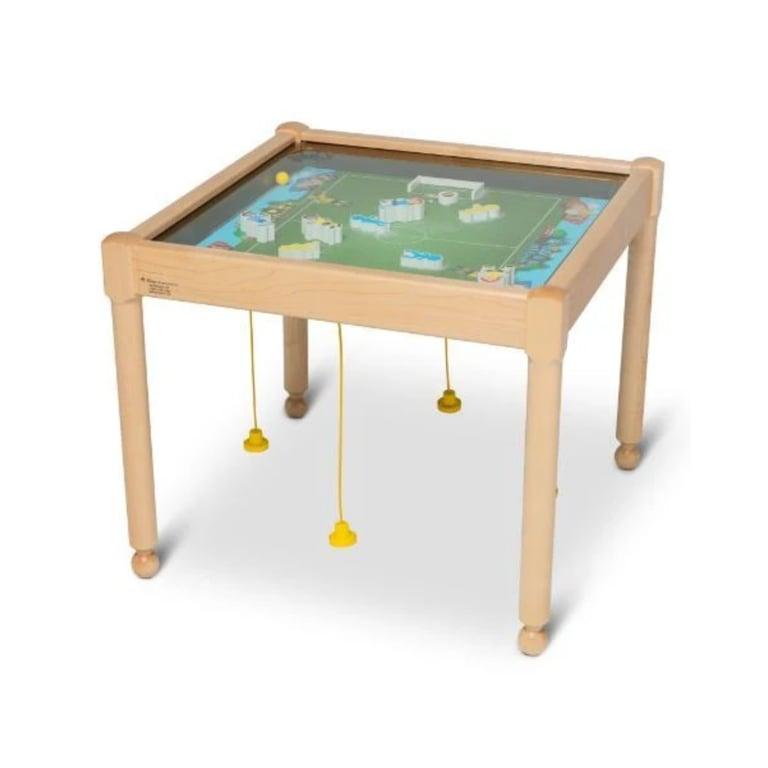 Montessori Gressco Voetbal Vierkante Magnetische Zand Activiteitentafel Natuurlijk 45,7 cm