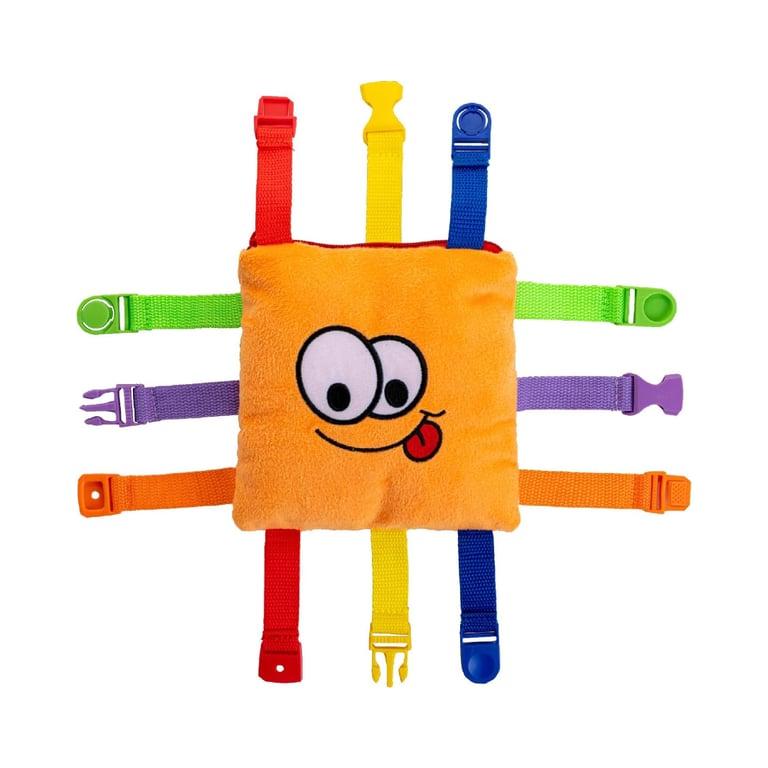 Montessori Buckle Toys Bizzy Vierkant