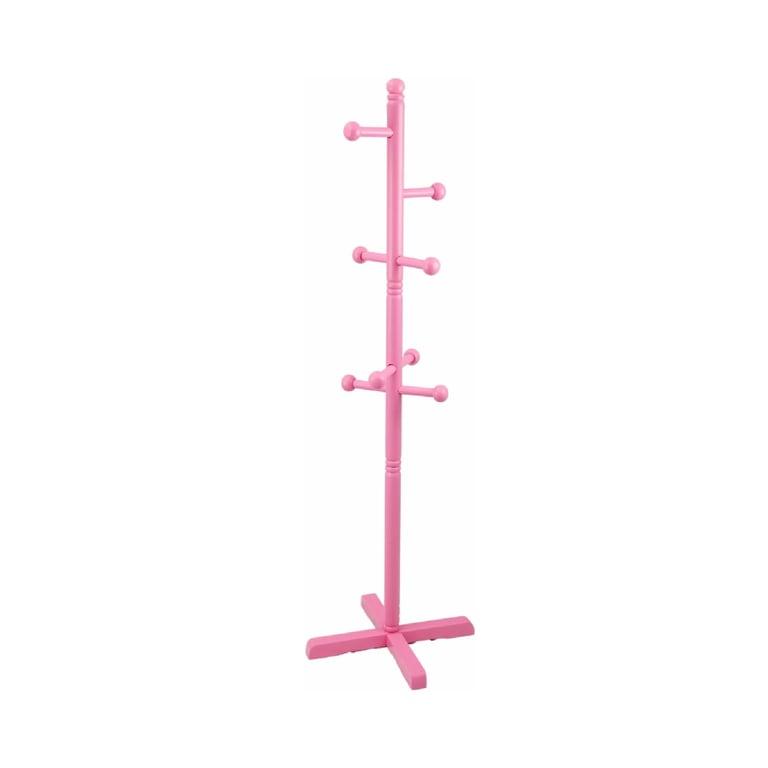 Montessori Frenchi Furniture Freestanding Kid's Coat Rack Pink