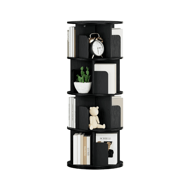 Montessori OTK 4 Tier Rotating Bookshelf Black