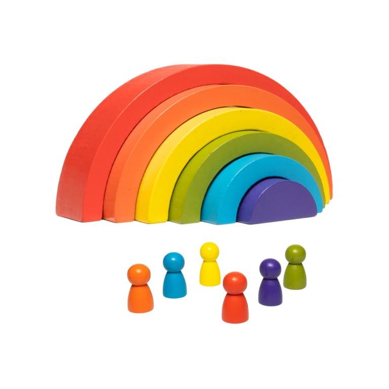 Montessori Clever Toys Box Regenboog Stapelaar