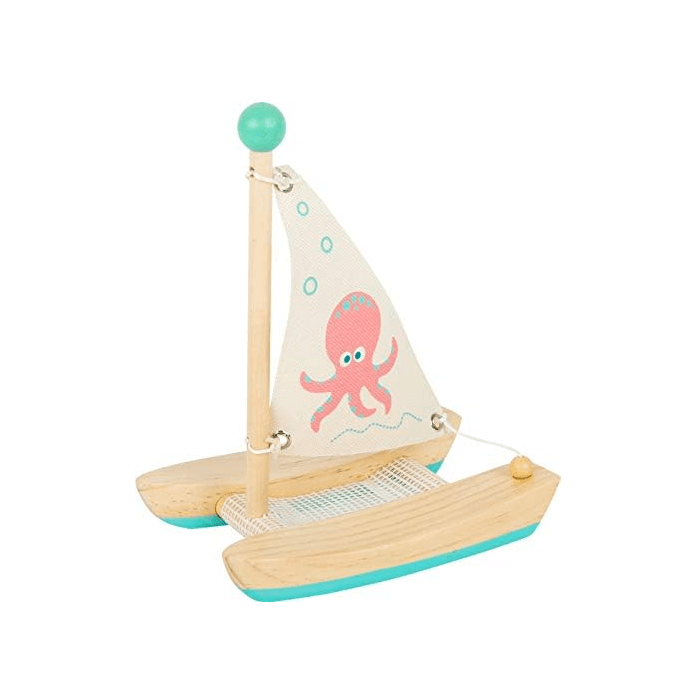 Montessori Small Foot Zeilboot Speelgoed Octopus