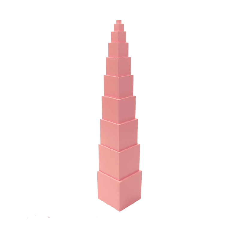 Montessori Pink Montessori Mini Roze Toren Gezinsset