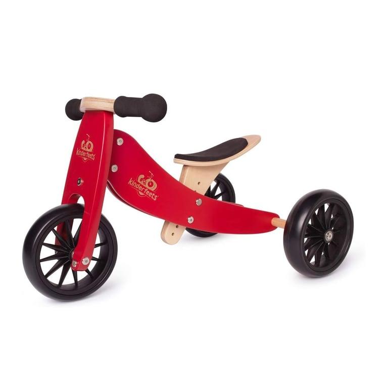 Montessori Kinderfeets Tiny Tot 2-in-1 Trike Balansfiets Kersenrood