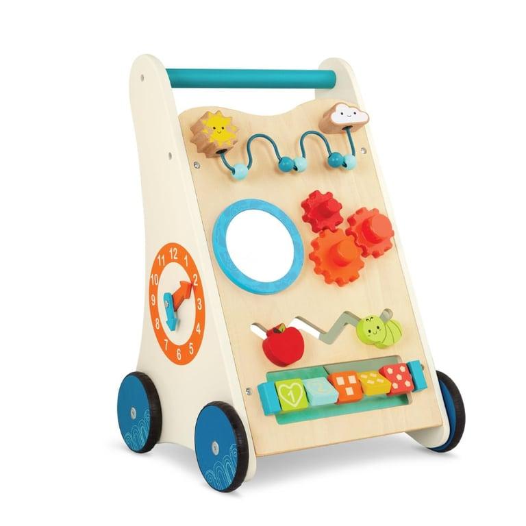 Montessori B. toys Little Learning Steps Houten Activiteiten Loopwagen