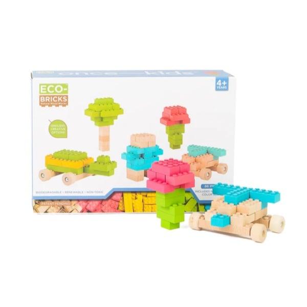 Montessori Once Kids Eco-Bricks Kleur Houten Bakstenen Onderwijs Set