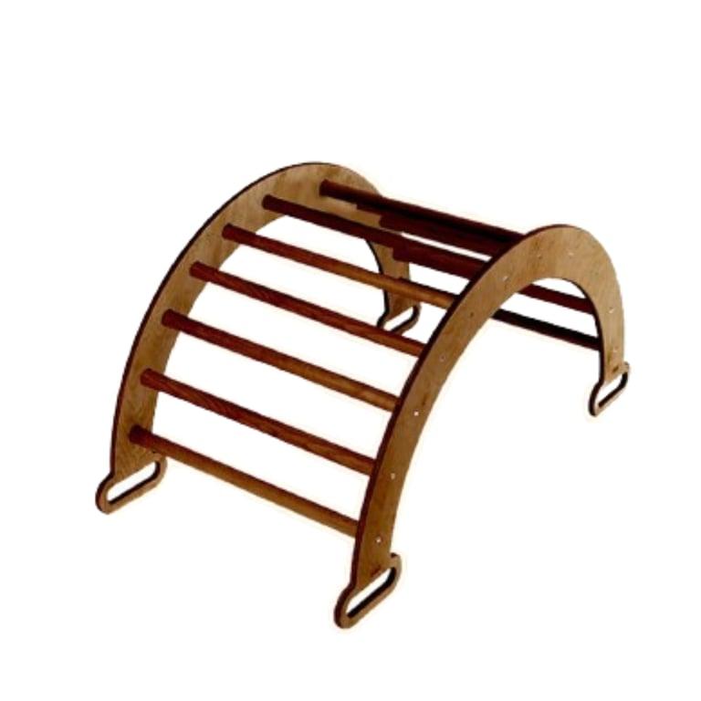 Montessori Goodevas Climbing Arch & Rocker Balance Chocolate