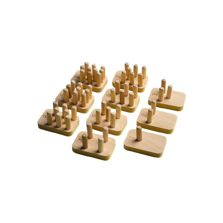 Montessori StoneWoodAccessories Nummer Prikbord