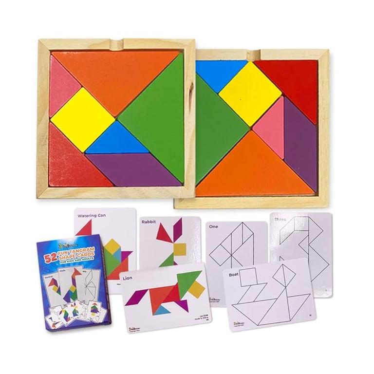 Montessori 3 Bees & Me Houten Tangram Puzzel (2 Stuks)