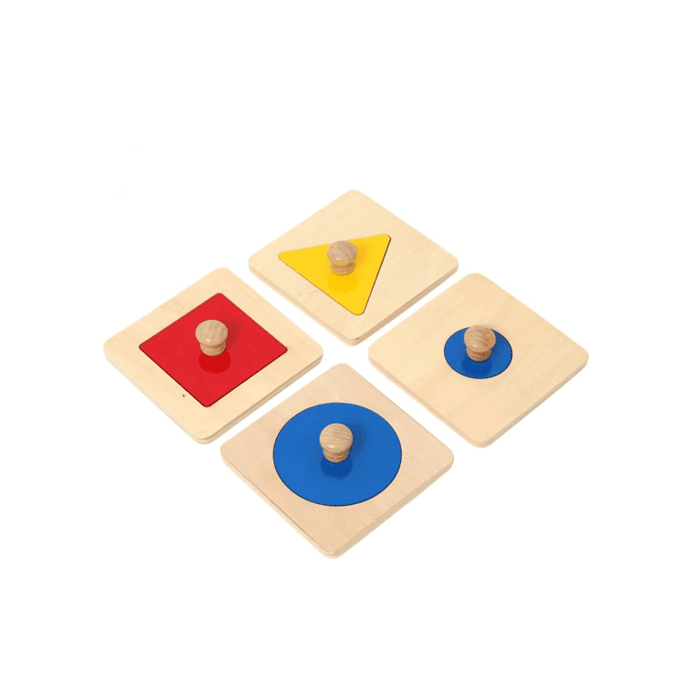 Montessori Thoth Montessori Enkelvoudige Vorm Puzzel 4 Stuks