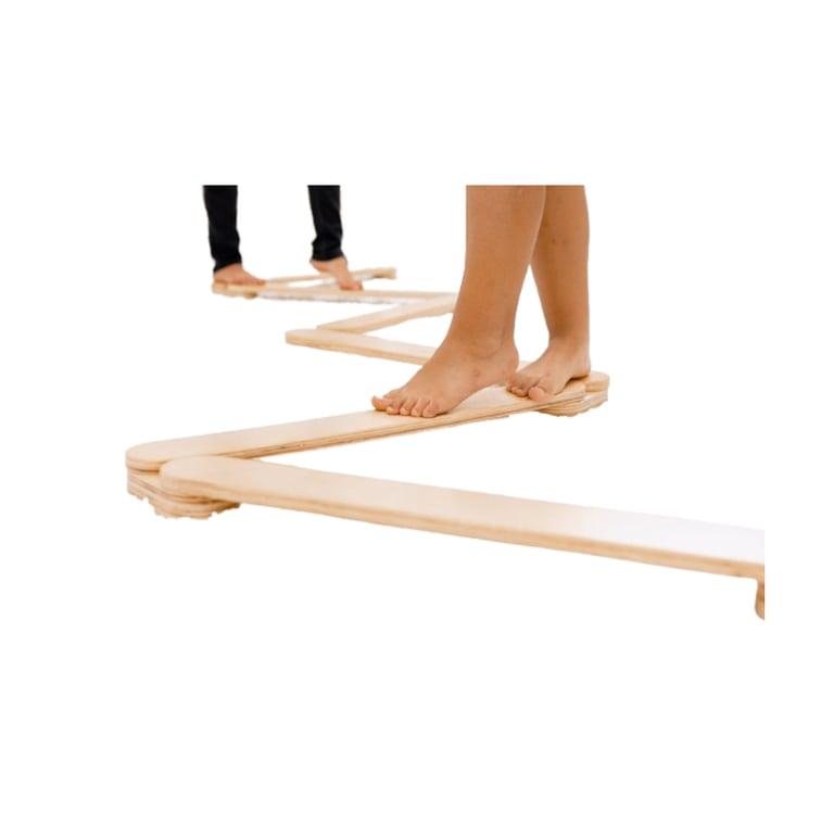 Montessori Epic Kidz Play Solutions Balance Beams Natural Wood