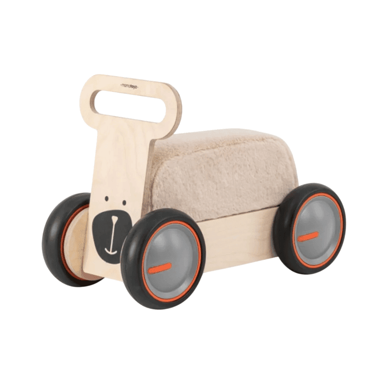 Montessori Mamatoyz Loopwagen Met Opbergruimte Beer