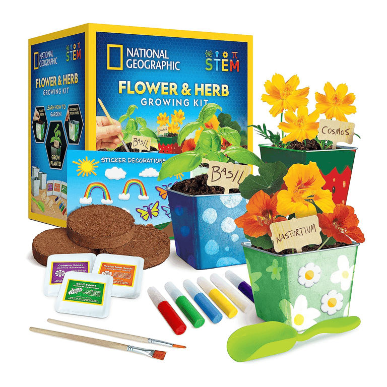 Montessori NATIONAL GEOGRAPHIC Bloemen en Kruidentuinset