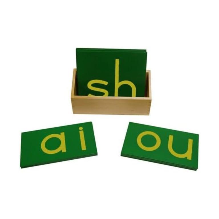 Montessori Kid Advance Montessori Schuurpapieren Letters Print Dubbel met Doos