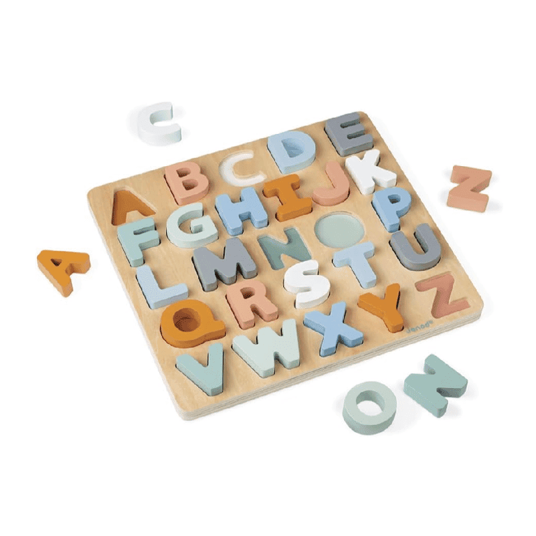 Montessori Janod Alfabetpuzzel met Krijtbord