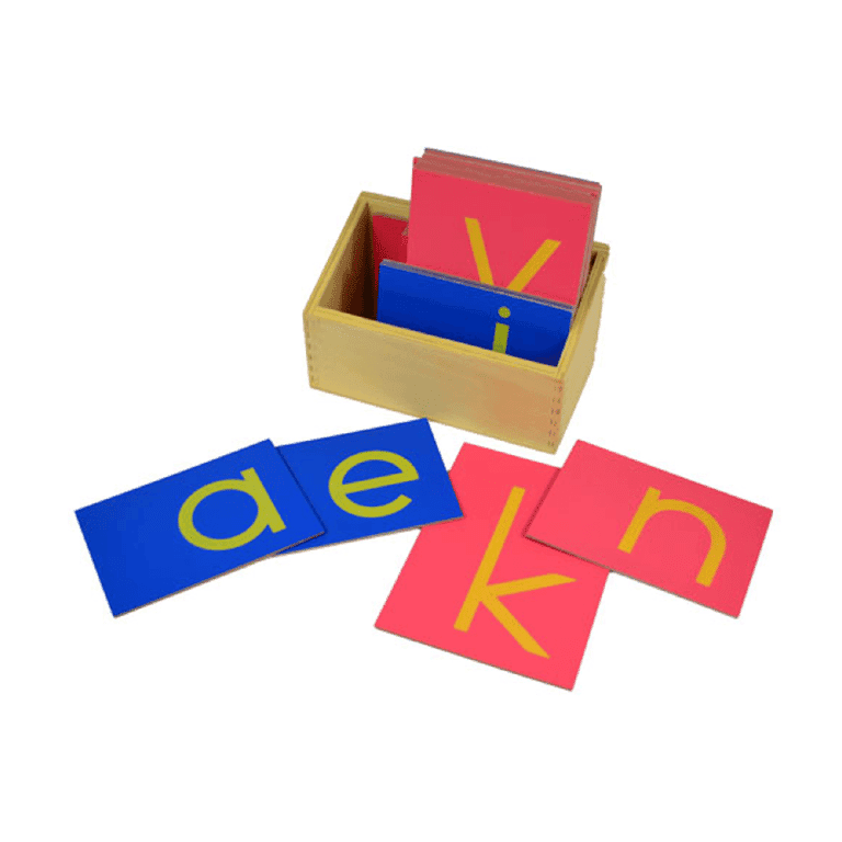 Montessori Thinkamajigs Kleine Letters Schuurpapieren Letters Print