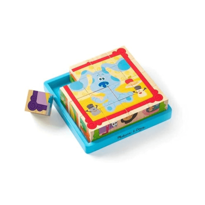 Montessori Melissa & Doug Blue's Clues & You! Houten Kubus Puzzel