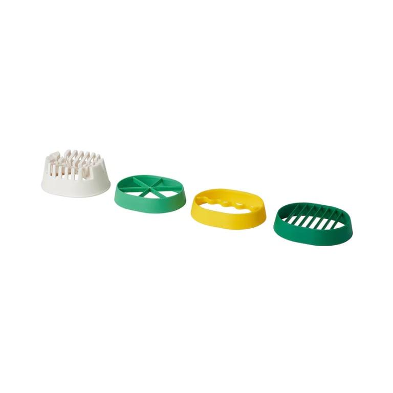 Montessori IKEA UPPFYLLD Set van 4 Eiersnijders Gemengde Kleuren