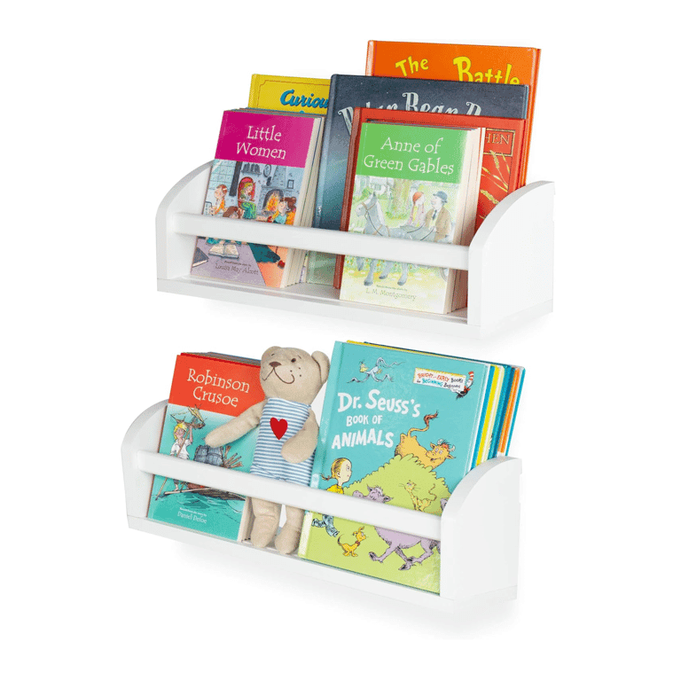 Montessori Wallniture Set van 2 Lissa Boekenplanken Voor Wandmontage