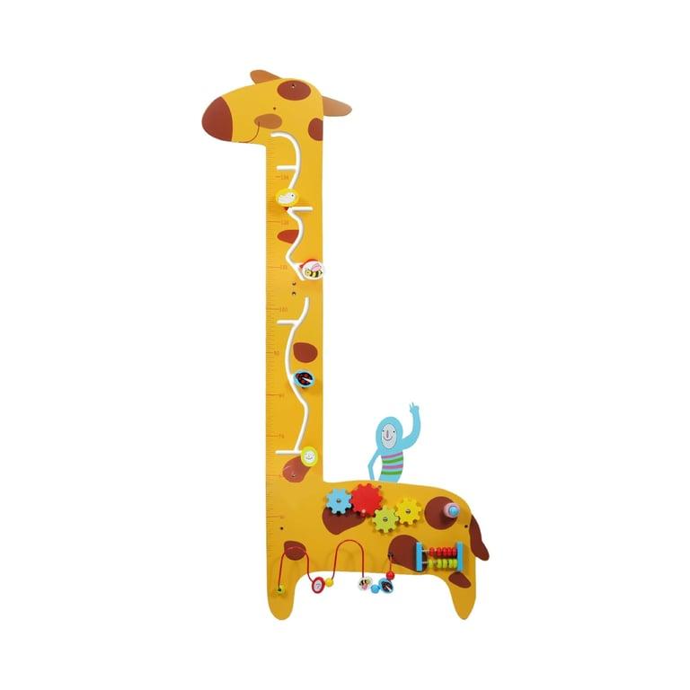 Montessori Veiiukoey Multifunctional Wooden Giraffe Busy Board