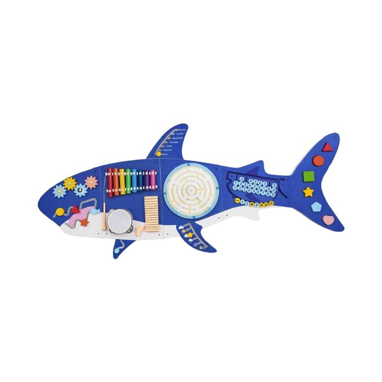 Montessori Weihnacht Shark 11-in-1 Activity Wall Busy Board