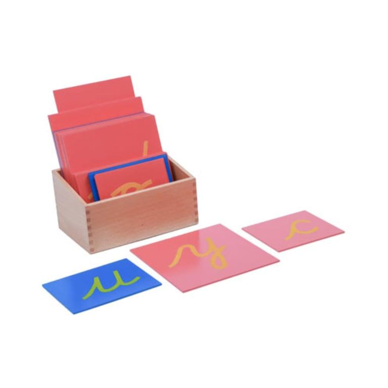 Montessori Adena Montessori Schuurpapieren Letters Klein Cursief Zonder Doosje