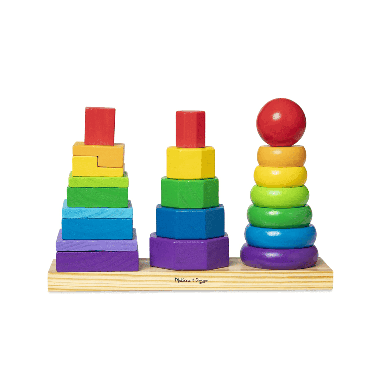 Montessori Melissa & Doug Geometrische Stapelaar