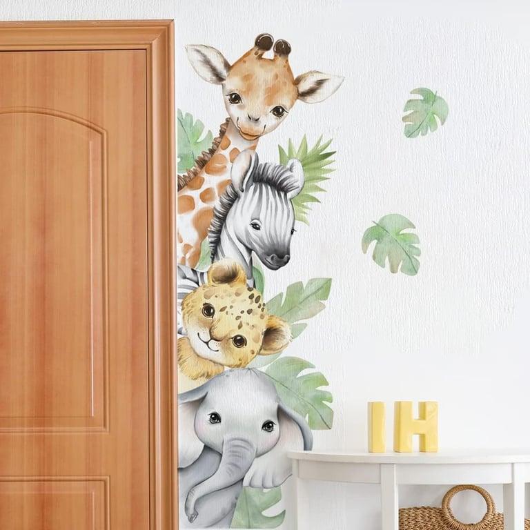 Montessori clothmile Muurkunst Waterverf Wanddecor Jungle Stijl 4-Rechts