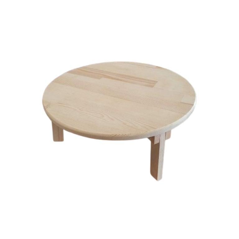 Montessori ZerenceDesign Ronde Lage Tafel 60 cm Volledig Hout