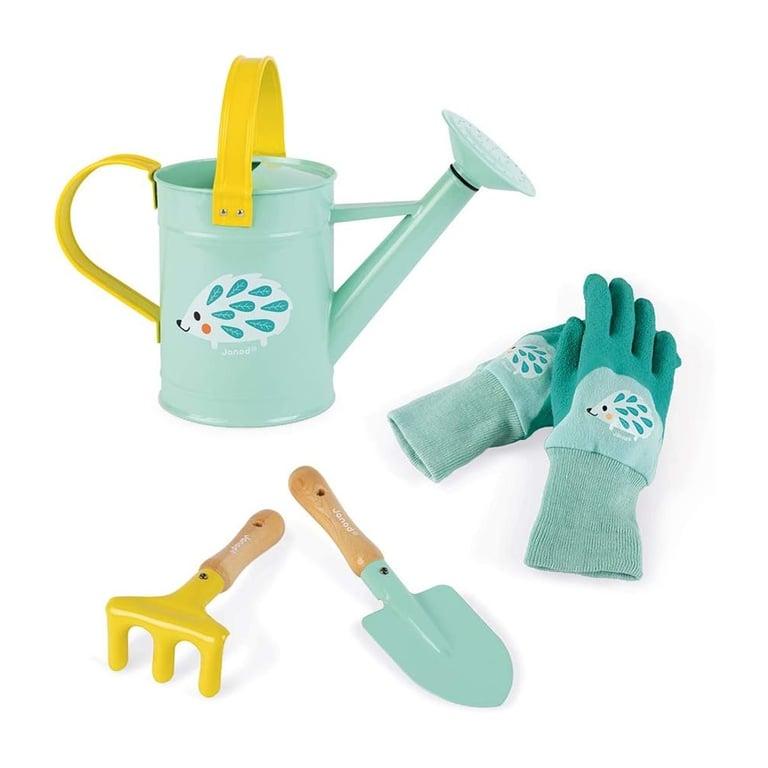 Montessori Janod Happy Garden Kleine Tuinier set van 4 Tuingereedschappen