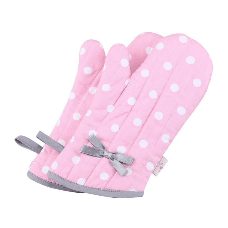 Montessori NEOVIVA Kinder Ovenwanten Polka Dots Roze