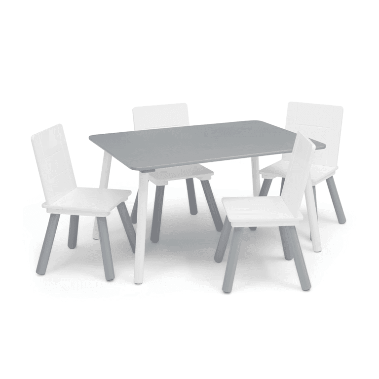 Montessori Delta Children Kindertafel en 4 Stoelen Set